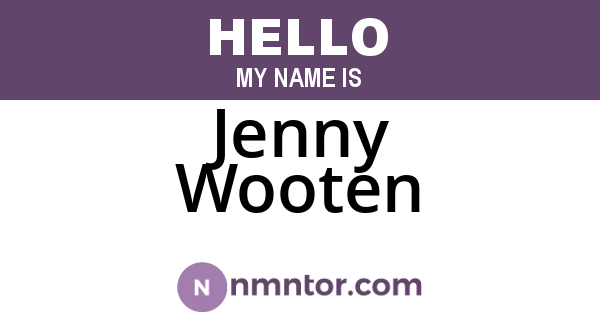 Jenny Wooten
