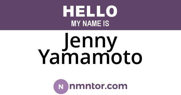 Jenny Yamamoto