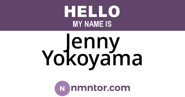 Jenny Yokoyama