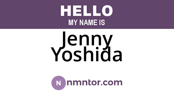 Jenny Yoshida