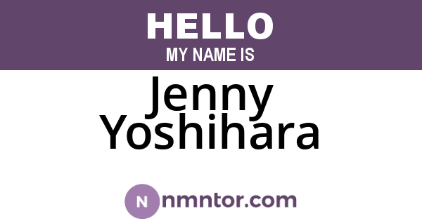 Jenny Yoshihara
