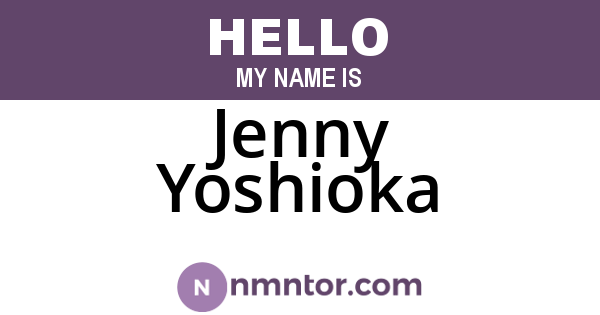 Jenny Yoshioka
