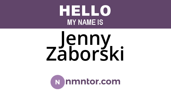 Jenny Zaborski