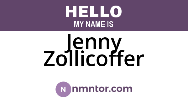Jenny Zollicoffer