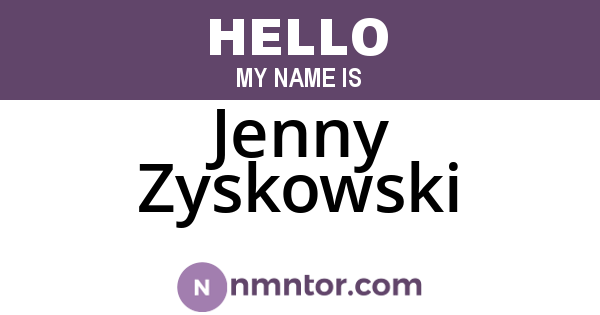 Jenny Zyskowski