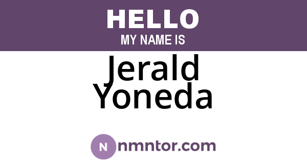 Jerald Yoneda