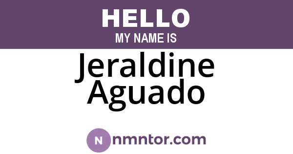 Jeraldine Aguado