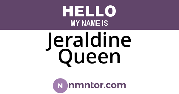 Jeraldine Queen