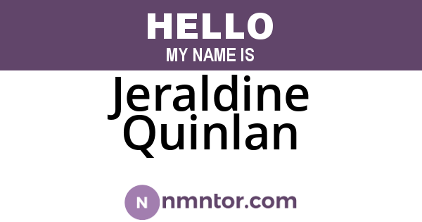 Jeraldine Quinlan
