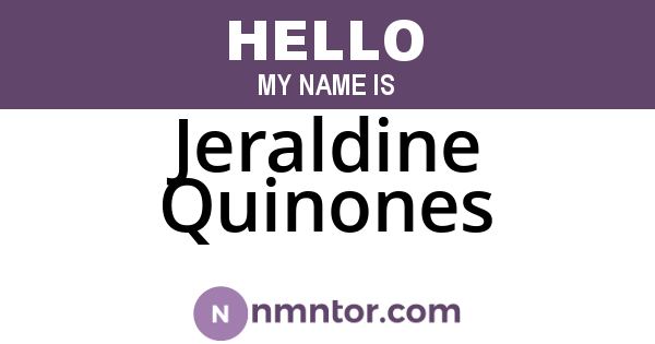 Jeraldine Quinones
