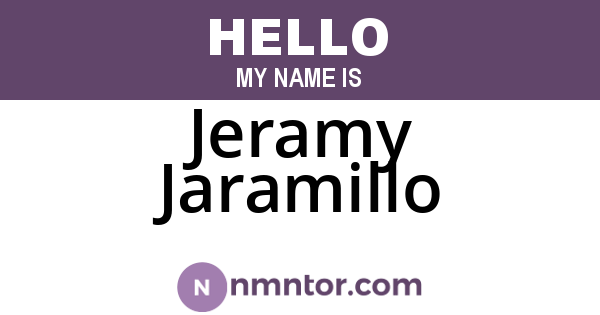 Jeramy Jaramillo