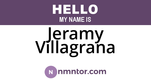 Jeramy Villagrana