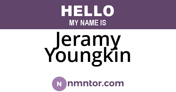 Jeramy Youngkin