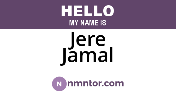 Jere Jamal