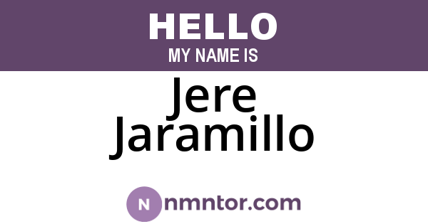 Jere Jaramillo