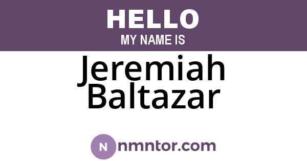 Jeremiah Baltazar