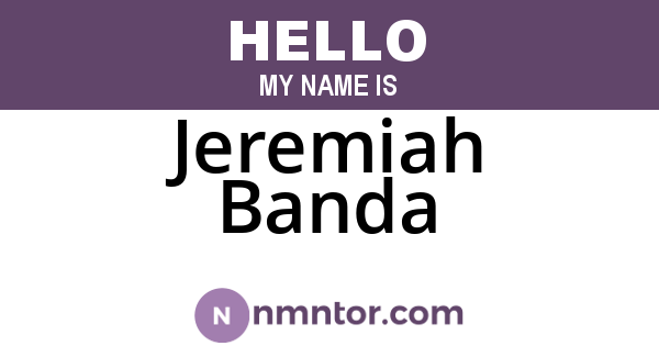 Jeremiah Banda