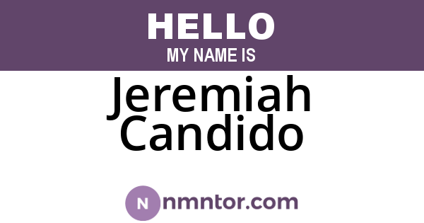 Jeremiah Candido
