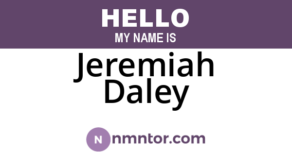 Jeremiah Daley