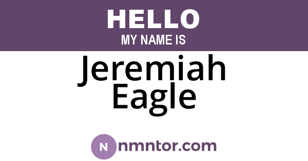 Jeremiah Eagle