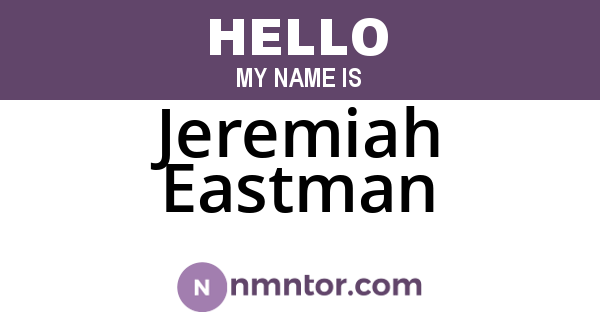 Jeremiah Eastman