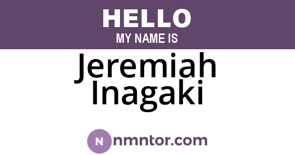 Jeremiah Inagaki