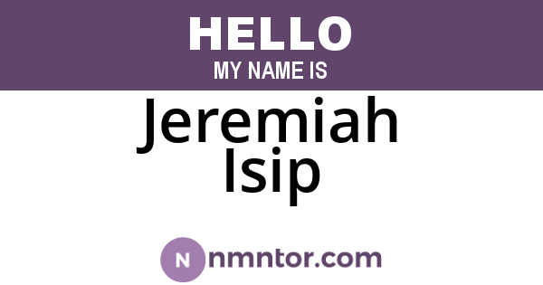 Jeremiah Isip