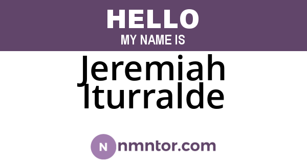 Jeremiah Iturralde