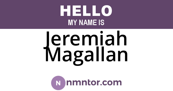Jeremiah Magallan