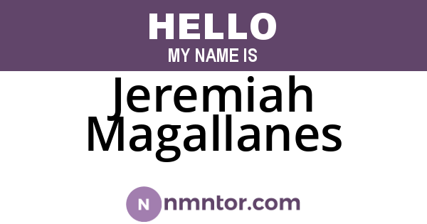 Jeremiah Magallanes