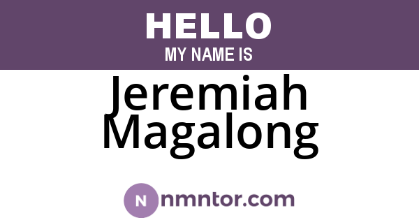 Jeremiah Magalong