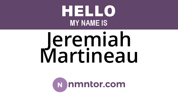 Jeremiah Martineau