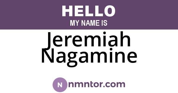 Jeremiah Nagamine