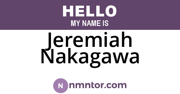 Jeremiah Nakagawa