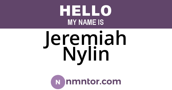 Jeremiah Nylin