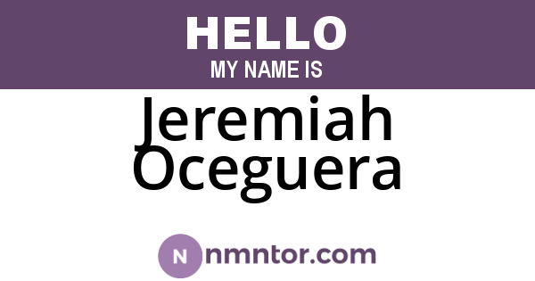 Jeremiah Oceguera