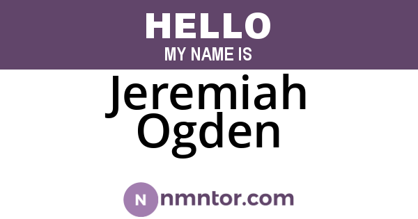 Jeremiah Ogden