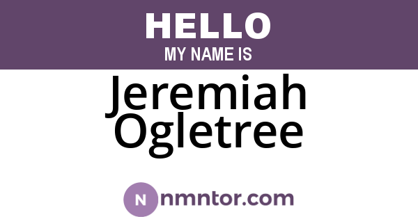 Jeremiah Ogletree