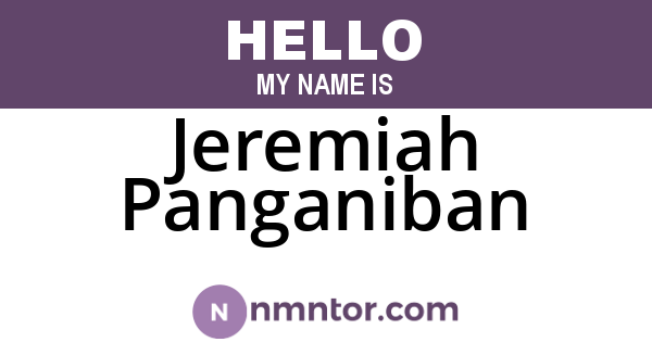 Jeremiah Panganiban