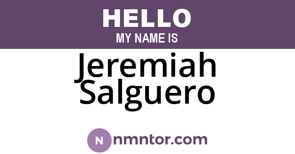 Jeremiah Salguero