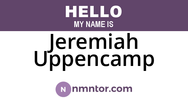 Jeremiah Uppencamp