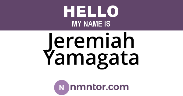 Jeremiah Yamagata