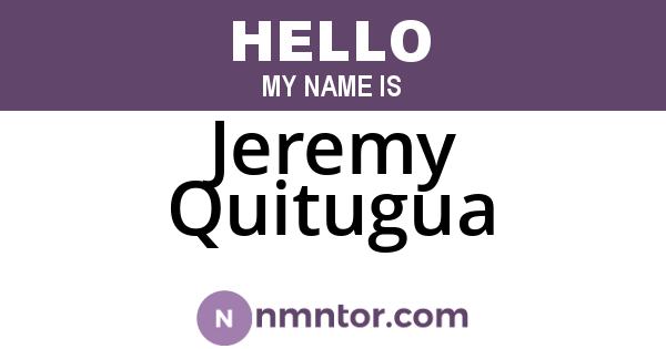 Jeremy Quitugua
