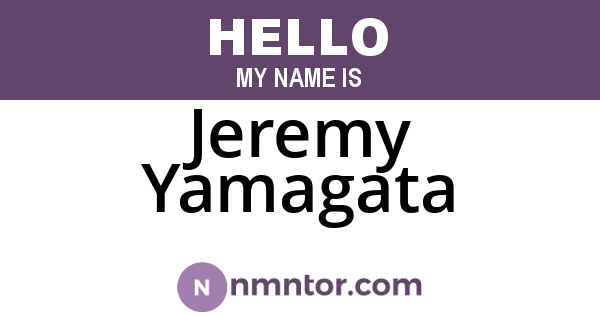 Jeremy Yamagata