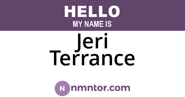 Jeri Terrance