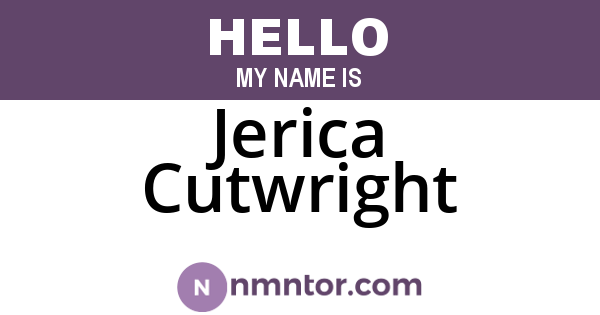 Jerica Cutwright