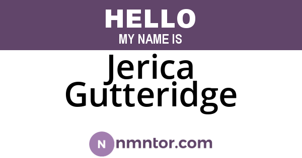 Jerica Gutteridge