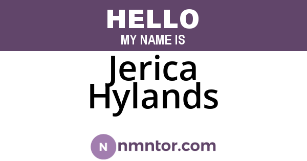 Jerica Hylands