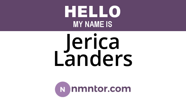 Jerica Landers