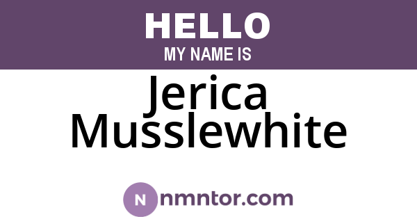 Jerica Musslewhite